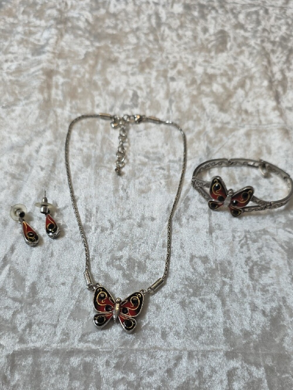 Brighton Retired Papillion Set Necklace, Bracelet, Earrings - Picture 11 of 14